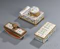 Threepiece Sevresstyle Ormolumounted Porcelain Desk Set