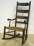 Fourslat ladderback rocking chair