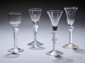 Four Multispiral Airtwist Wineglasses