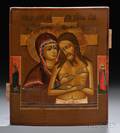 Russian Icon Depicting Weep Not for Me Mother