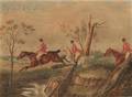 School of Henry Thomas Alken British 17851851 Fox Hunting Scene