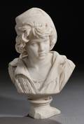 German School Late 19thEarly 20th Century Bust of a Young Boy