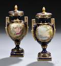 Pair of Sevresstyle Porcelain Covered Vases
