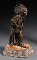 After Carl Kauba Austrian 18651922 Bronze of an Indian Chief