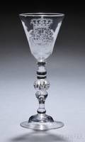 Engraved Baluster Wineglass