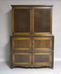 Regency style mahogany press cupboard