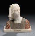 Italian Marble Bust of Jeanne dArc