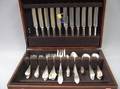 Seventyone Piece Gorham Sterling Silver Old Colony Pattern Flatware Set