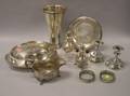 Small Group of Silver Plated Table Items