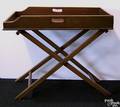 Mahogany butlers tray on folding stand