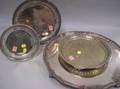 Four Silver Plated Salvers and Footed Trays