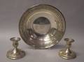Pair of Sterling Silver Candleholders and a Towle Sterling Silver Bowl