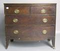 George III bowfront chest of drawers