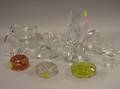 Twelve Assorted Art Glass Table Items
