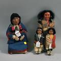 Three Skookum Indian Figural Dolls