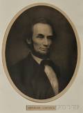 Lincoln Abraham 18091865 Lithographic Portrait After William Edgar Marshall 18371906