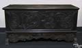 Continental oak coffer dated 1791