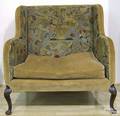 George II style mahogany love seat late 19th c