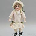 Early Kestner Closed Mouth Bisque Head Doll