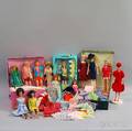 Group of Vintage Barbie Dolls and Related Dolls Clothing Carrying Cases and Accessories
