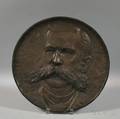 Hugh Cairns Massachusetts 18611942 Bronze Plaque Depicting a Gentleman with a Mustache