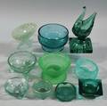 Ten Green Glass Salts