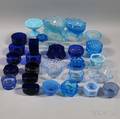 Twentyseven Blue Glass Salts and Liners