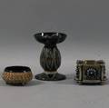 Three Doulton Pottery Salts