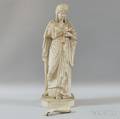 Bisque Porcelain Statue of Zenobia Queen of the Palmyrene Empire