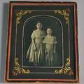 Halfplate Daguerreotype Portrait of Two Young Sisters