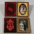 Two Quarterplate Daguerreotype Husband and Wife Portraits