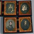 Four Ninthplate Daguerreotype Portraits of Young Ladies