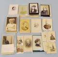 Group of Cabinet Cards Depicting Presidents Political Figures Writers Literary Figures and Actors
