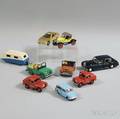 Nine Meccano Dinky Toys Diecast Metal Automobiles