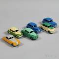 Six Meccano Dinky Toys Diecast Metal Automobiles