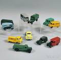 Eleven Meccano Dinky Toys Diecast Metal Vehicles