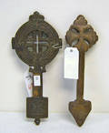 Wood carved celtic cross