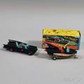 Corgi Toys Batmobile No 267 and Corgi Batboat No 107