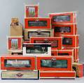 Set of Twentytwo Lionel O Gauge Model Trains and Accessories