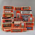 Set of Twentytwo Lionel O Gauge Model Trains and Accessories