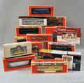 Set of Twentyone Lionel O Gauge Model Trains and Accessories