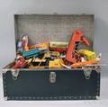 Sixteen Vintage Toys Pressed Metal Vehicles
