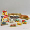 Ten Meccano Dinky Toys Diecast Metal Vehicles