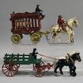 Two Cast Iron Horsedrawn Vehicles