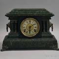 Welch Faux Marble Mantel Clock