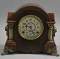 Seth Thomas Rosewoodveneer and Coppermounted Dometop Shelf Clock
