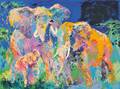 LeRoy Neiman American 19212012 Elephant Family