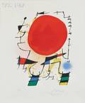 Joan Mir Spanish 18931983 Untitled Soleil Rouge