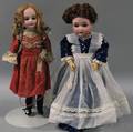 Two German Bisque Head Dolls