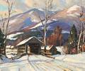 Aldro Thompson Hibbard American 18861972 Over the Covered Bridge